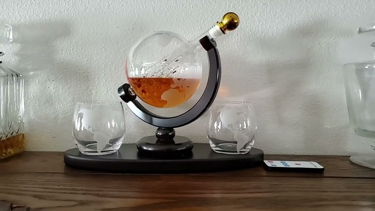 Customer Reviews Whiskey Decanter Globe Set with 2 Etched Whiskey