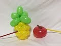 バルーンアート　りんごの作り方　Balloon twisting apple