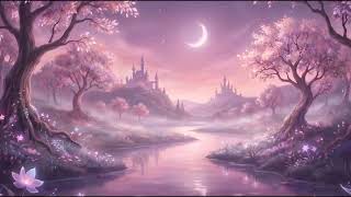 Rose Lilac Moonlight Lullaby | 1 Hour of Soft Sleep Music and Fairytale Night Ambience