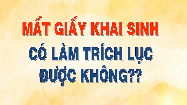 Trích lục giấy khai sinh là gì