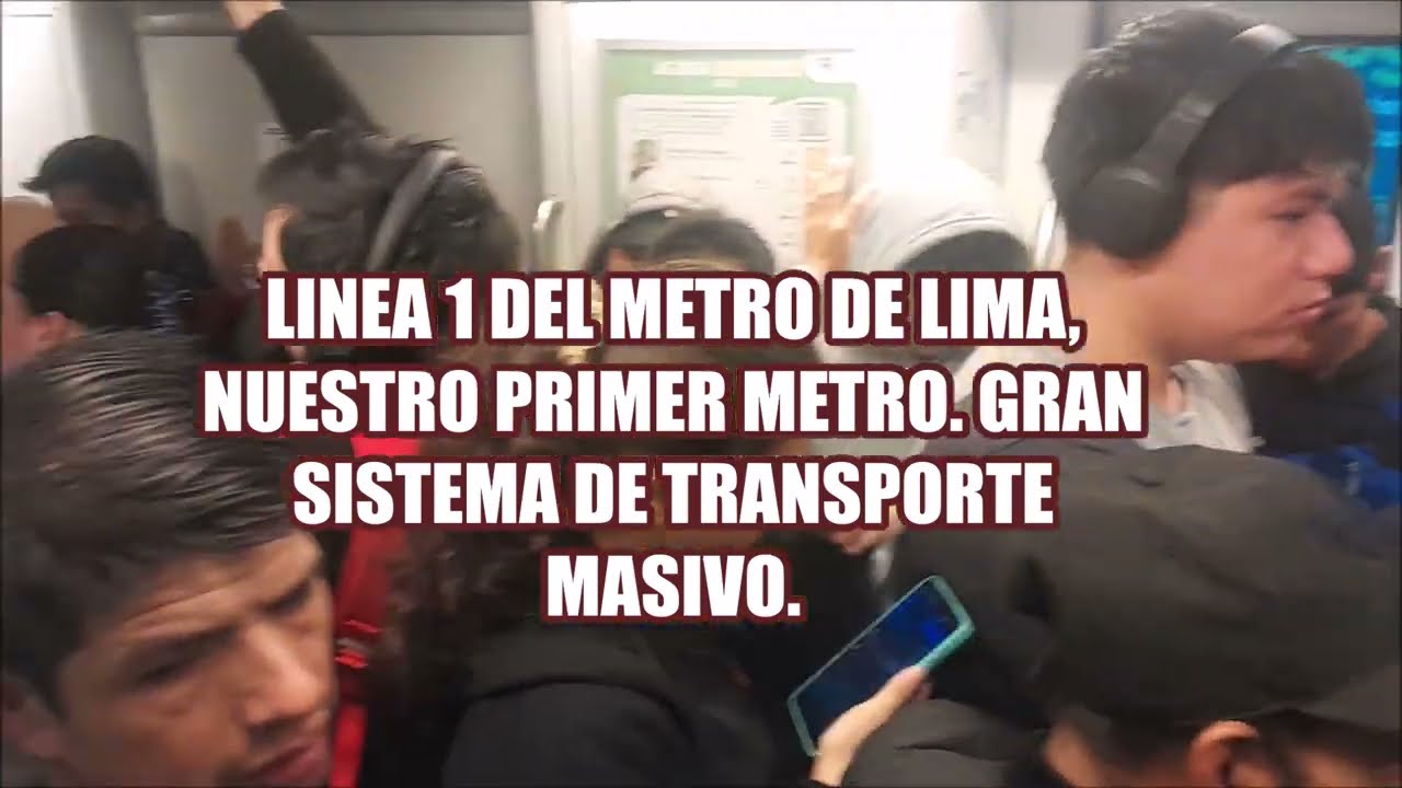 Es la hora punta en la ESTACION MIGUEL GRAU de la Linea 1 del Metro de Lima - Setiembre 2023.