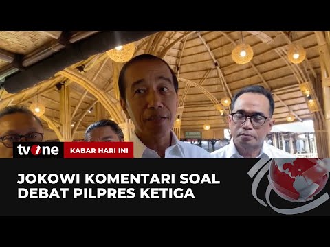 Respon Presiden Jokowi Soal Debat Ke 3 Pilpres | Kabar Hari Ini tvOne