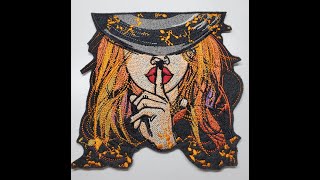Lady Embroidered Patch