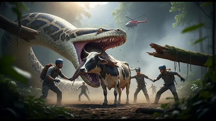 Brave Heroes Save Innocent Mother Cow from Giant Python’s Attack | Real Animal Rescue Documentary