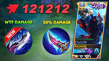 GLOBAL DYRROTH NEW BEST BUILD FOR ONE HIT IS HEREE!! | ENEMY THINK I