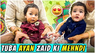 TUBA AYAAN ZAID KI PEHLI MEHANDI | CHIKU MALIK VLOGS