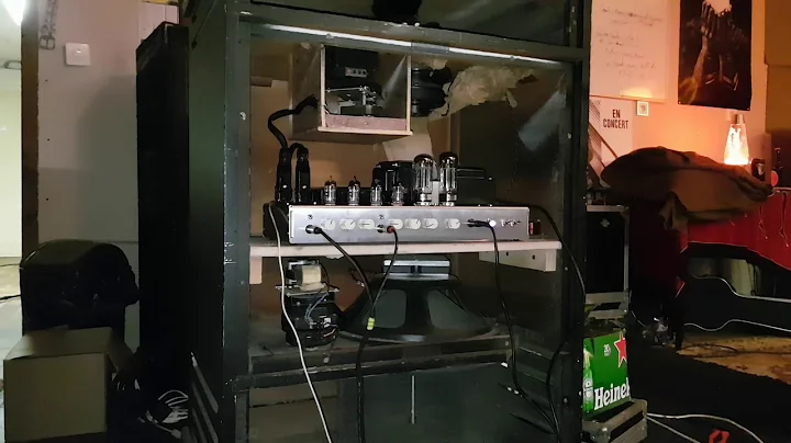 Leslie 760/770 with DIY tube amp (modded Bassman AA864)