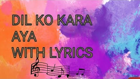 Dil ko karar aaya (Lyrics)🎶🎶 -sidharth Shukla & Neha Sharma | Neha kakkar & Yasser Desai