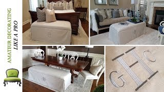 DIY A Sofa Cushion Cover Without A Zipper! A PROFESSIONAL LOOK YOU