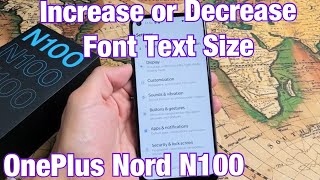 OnePlus Nord N100: How to Increase & Decrease Font Text Size screenshot 1