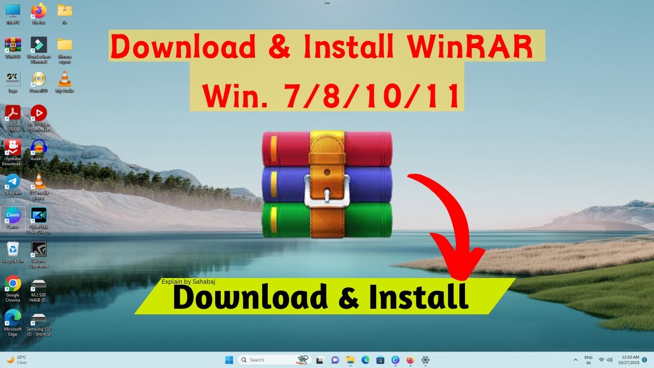 How To Download And Install WinRAR On Window 10 or 11 Latest Version 2023 In Hindi