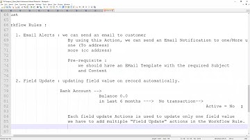 Salesforce Adv Admin 02 | Workflow Rules | Governor Limit | Email Alert | Field Update | Outbound