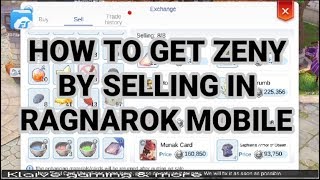 How To Get Zeny by Selling in Ragnarok Mobile screenshot 5