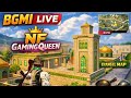 Erangel Map Gameplay 💥 | BGMI Live Stream | NF Gaming Queen