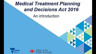 Medical Treatment Planning and Decisions Act 2016 - an introduction