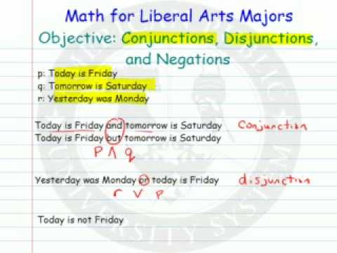 Conjunctions Disjunctions Negations