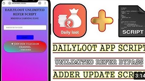 Daily Loot App Script | Daily Loot Refer Script | Daily Loot Coin Adder Script | Daily Loot Script
