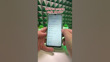 HOW TO ENABLE DARK MODE ON ZTE BLADE A55? #tutorial #howto #fyp #android #smartphone #like #thebest