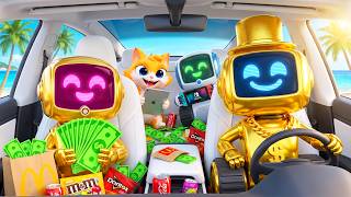 Rich Robot Family Take Us on A Road Trip! 😼 (I Am Cat VR)