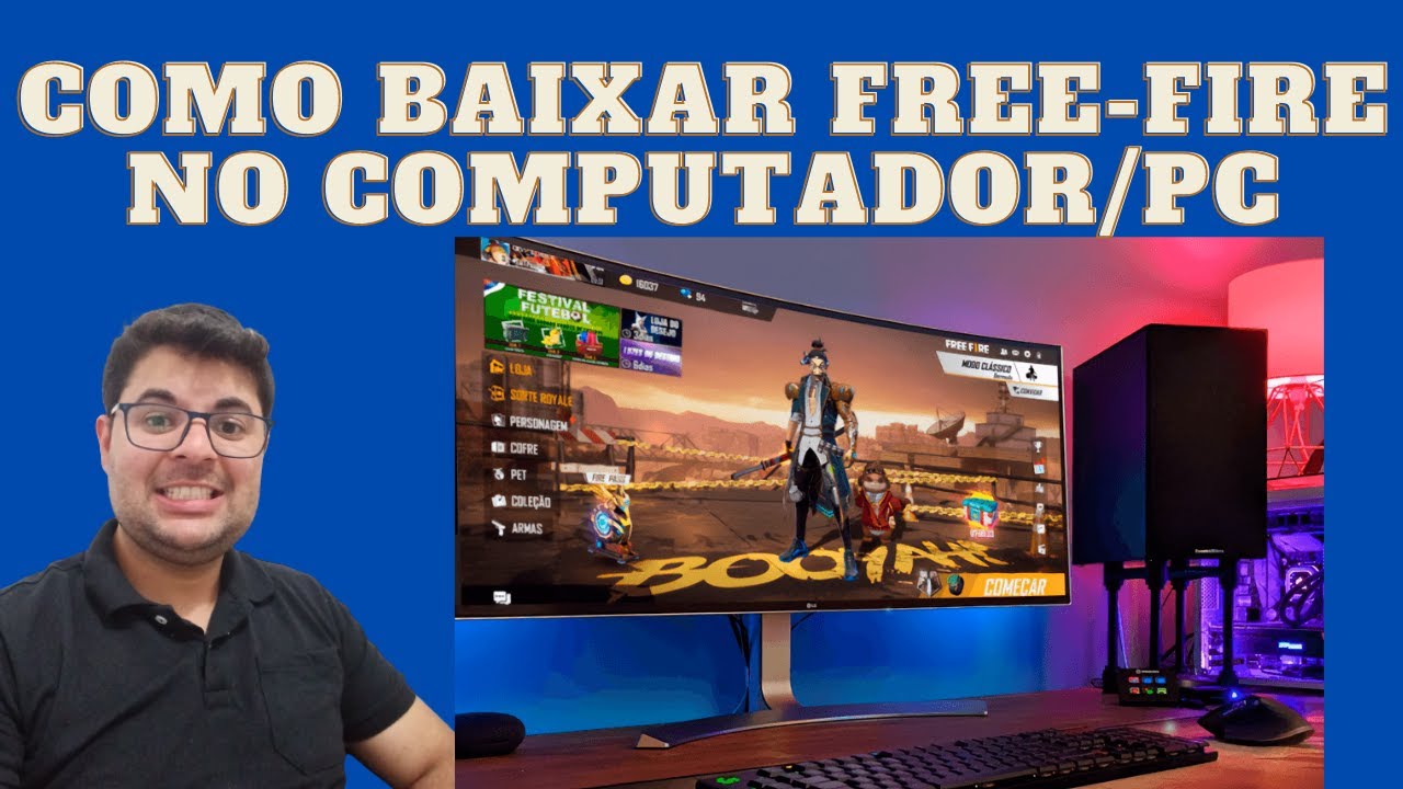 COMO BAIXAR E INSTALAR O FREE FIRE NO PC E COMO JOGAR JOGOS DO CELULAR ...
