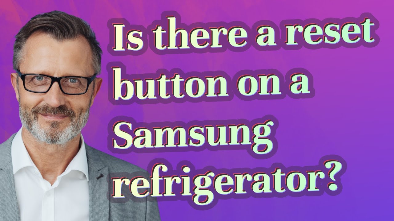 Is there a reset button on a Samsung refrigerator? - YouTube