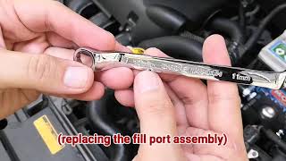 HOW TO FLUSH COOLANT & REPLACE ENGINE THERMOSTAT