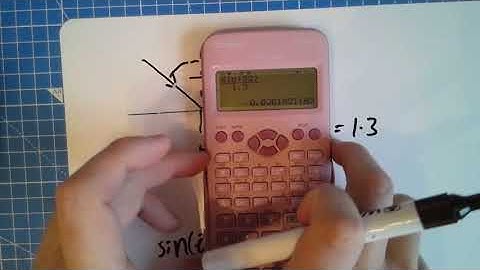 Refraction - using sin and sin^-1 on your calculator