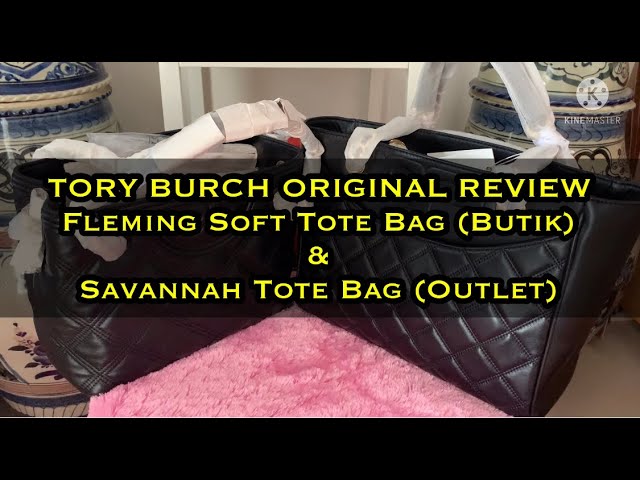 Tory Burch Original Review : Fleming Soft Tote Bag & Savannah Flat