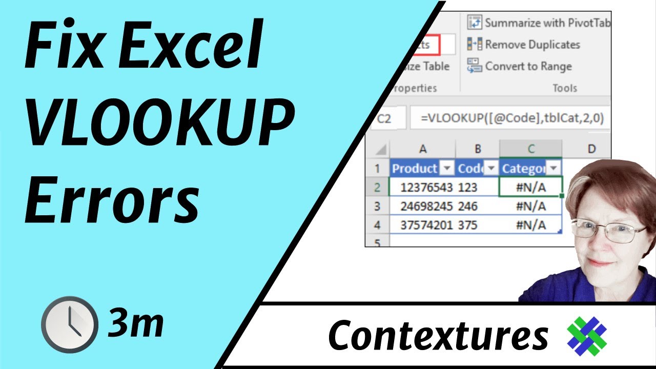 Excel Vlookup Troubleshooting Contextures Blog