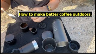 How to make better coffee outdoors  Outin Espresso maker