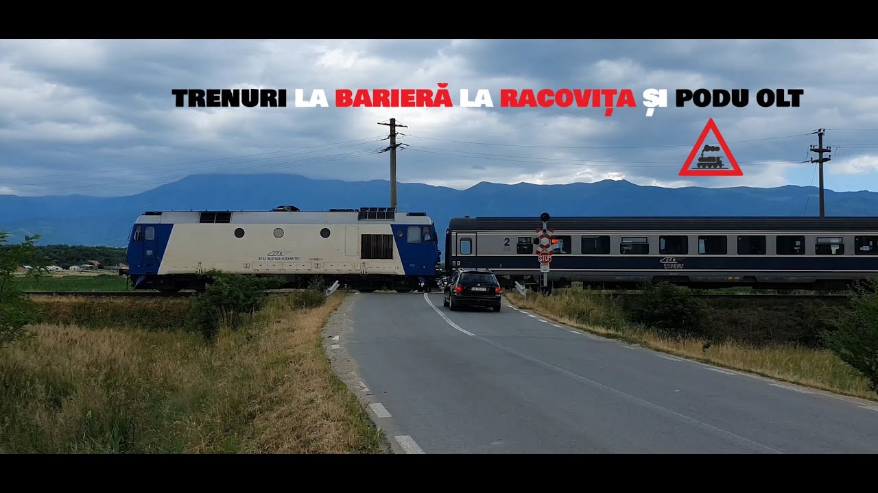 [4K] Trenuri la barieră între Tălmaciu și Avrig
