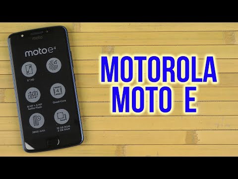 Распаковка Motorola Moto E (XT1762) Blue