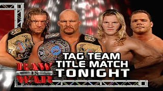 Stone Cold & HHH Vs Chris Jericho & Chris Benoit WWF Tag Team Championship Part 1