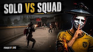 1 VS 4 😱 SOLO VS SQUAD | Kya Main Puri Squad Ko Hara Paunga? 🔥 | Free Fire  #SoloVsSquad #AmanGaming