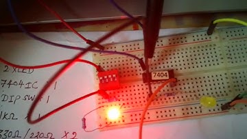 NOT Gate - Operation with 7404IC