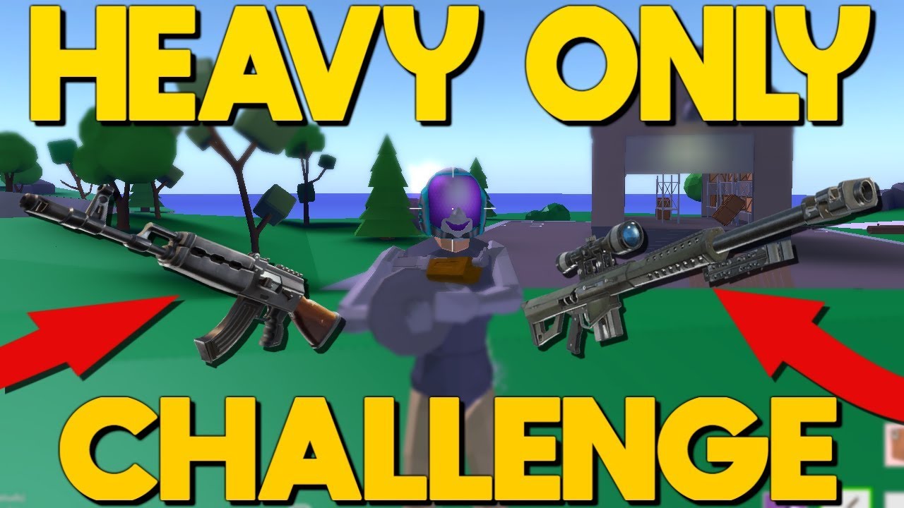 Strucid But Heavy Weapons Only Roblox Fortnite Youtube - heavy weapons roblox