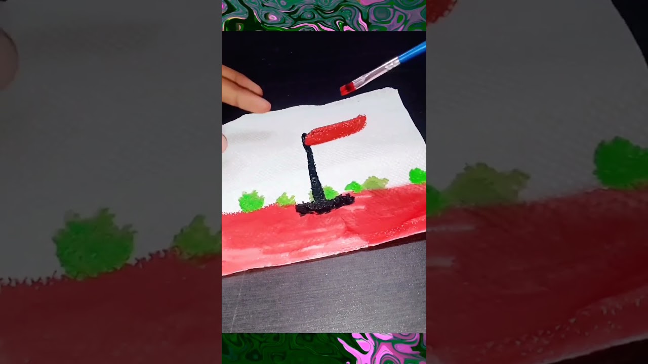 Very easy idea to draw a Indian flag drawing 
