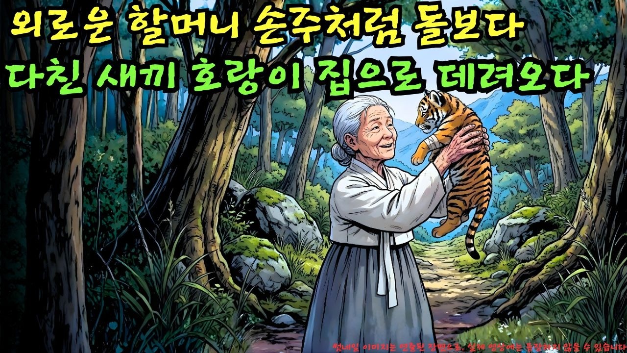 👉 외롭게 살던 할머니가 다친 새끼 호랑이를 집으로 데려와 손주처럼 돌보았다… 그런데 이 선택은 과연 위험하지는 않았을까?ㅣ옛날이야기 ㅣ민담 ㅣ오디오북ㅣ전설ㅣ설화 ㅣ야담