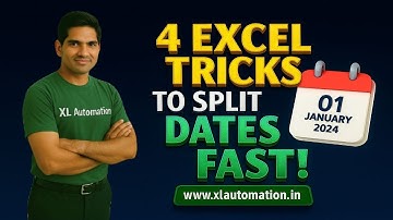 How to Split Date into Day, Month & Year in Excel | 4 Excel Tricks to Split Dates Fast