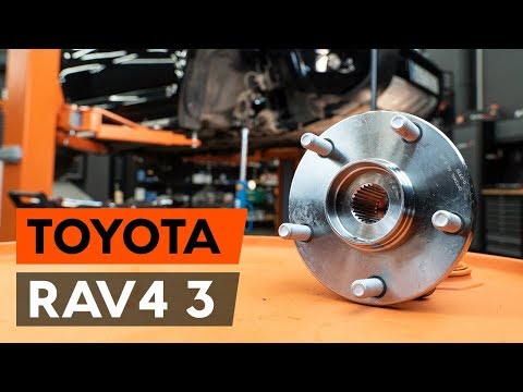 Hvordan bytte foran hjullager på TOYOTA RAV 4 3 (XA30) [AUTODOC-VIDEOLEKSJONER]