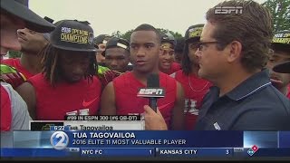 Saint Louis QB Tua Tagovailoa earns Elite 11 MVP honors at The Opening