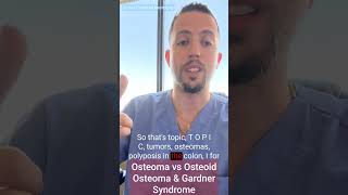 Osteoma vs Osteoid Osteoma & Gardner Syndrome on the COMLEX / USMLE Step 1 / Step 2 CK by Dr. Austin Price - Action Potential Mentoring 262 views 7 months ago 1 minute, 37 seconds
