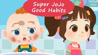 Super JoJo Good Habits - Let's Develop Hygiene, Diet, and Sleep Habits with JoJo! | BabyBus Games screenshot 2