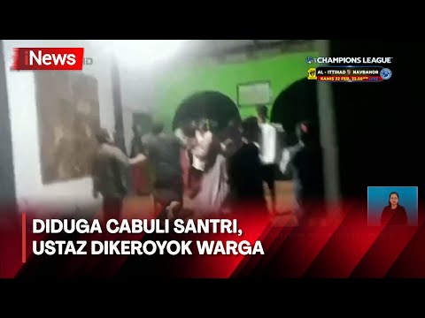 Diduga Cabuli Santri, Ustaz di Probolinggo Dikeroyok dan Rumah Dirusak Warga - iNews Siang