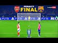 Arsenal Vs Barcelona Penalty Shootout FINAL Champions League 2025 Raphinha Vs Martinelli PES