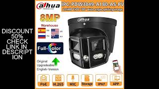 Dahua Original 8MP Camera IPC-PDW3849-A180-AS-PV 2x4MP TiOC Duo Splicing Fixed-focal WizSense CCTV S