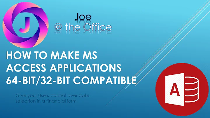 How to make Your MS Access Applications 64/32 Bit Compatible (PtrSafe)!