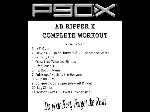 Ab Ripper X List Of Exercises - Lose That Belly Review - Workout Videos For  Beginners 2020 - Youtube