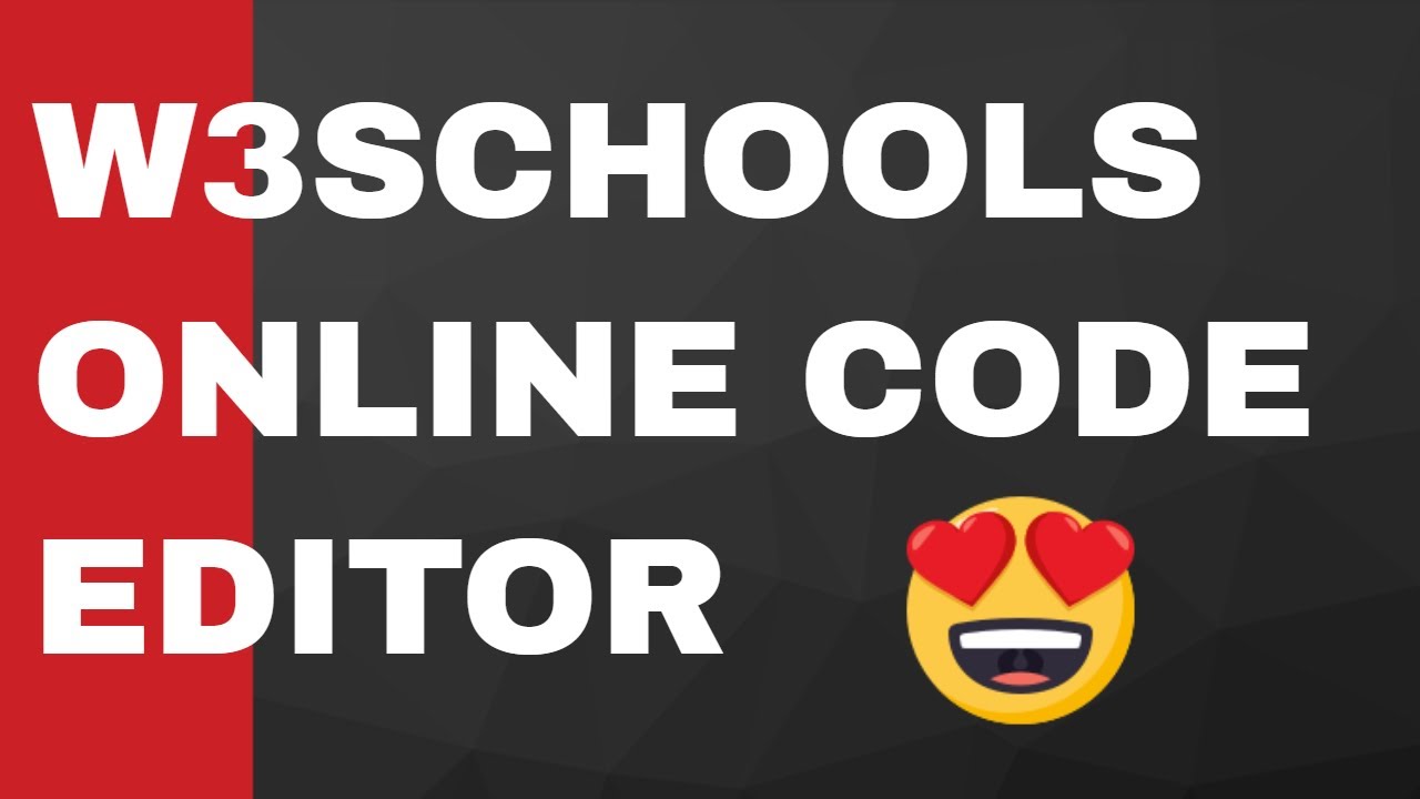 kun udvikle Blænding W3Schools.com Online Code Editor For Running and Saving HTML Code Full Demo  Video - YouTube