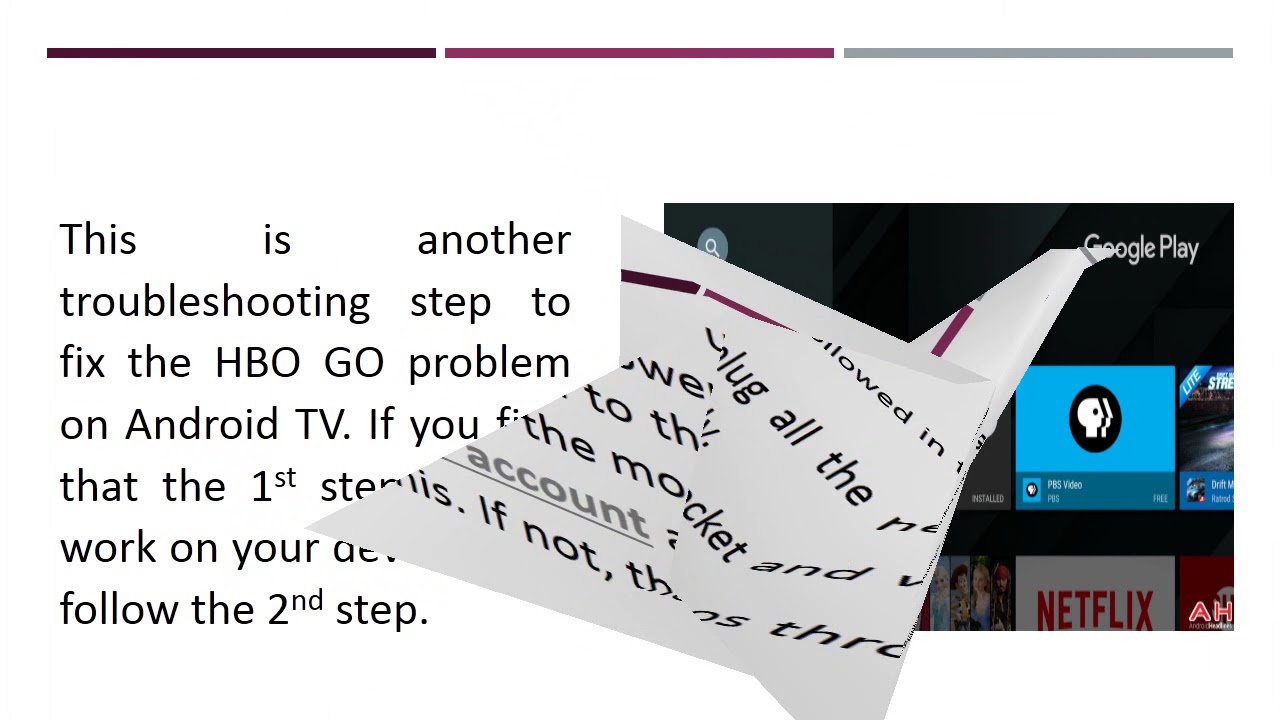 Different Steps To Troubleshoot HBO GO On Android TV